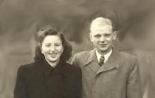 Willi Krüger mit Frau Wilman 1952