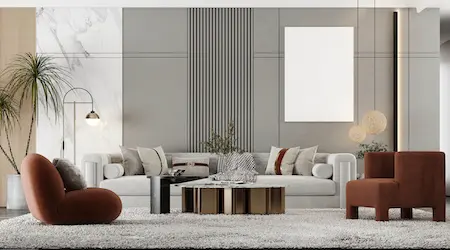 Sessel Sofa Kombination mit großer Breite